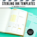 Sterling Ink B6 Slim Full Page Templates & Monthly Stencil image 16