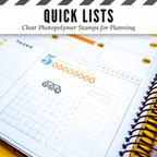 Quick Lists Clear Photopolymer Stamps