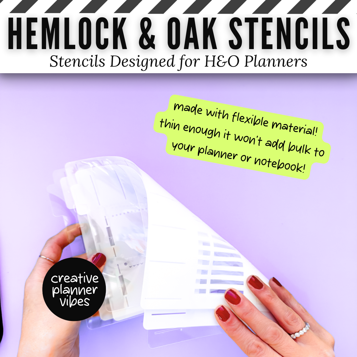 Hemlock & Oak Daily and Weekly & Daily Planner Stencils image 2