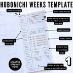 Hobonichi Weeks Full Page Template - Stencil 6 image 3