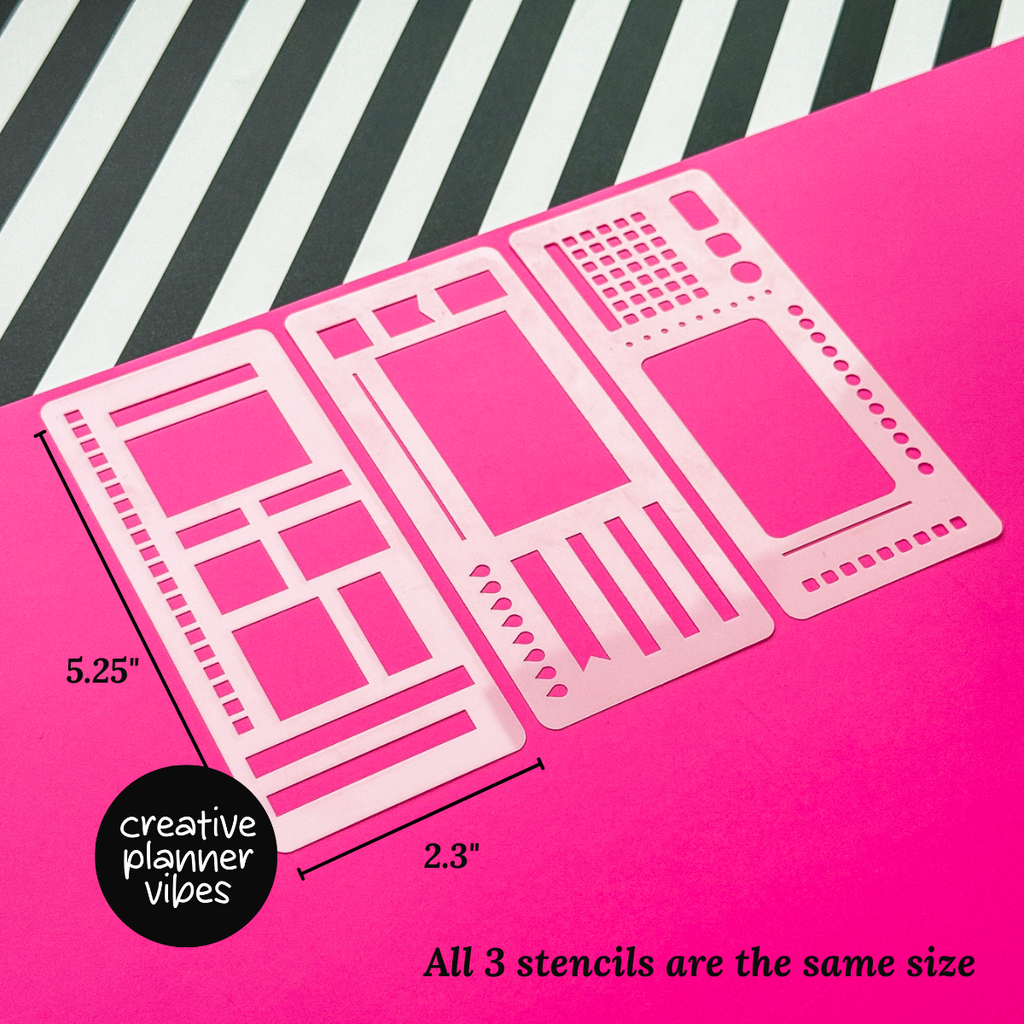 Bullet Journal 5mm Small Stencils image 13