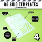 B6 Size | 4mm Grid Full Page Templates & Stencils for Planners, Notebooks, Bullet Journals image 6