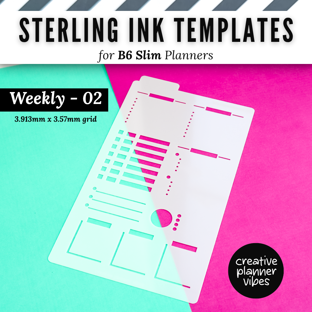Sterling Ink B6 Slim Full Page Templates & Monthly Stencil image 6