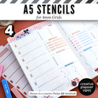 A5 | 4mm Grid Full Page Templates & Stencil image 13