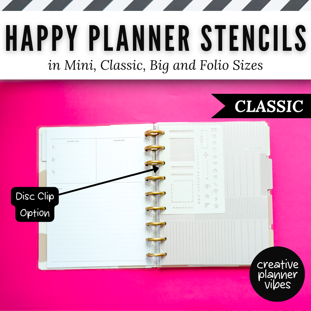 Happy Planner Stencils in Mini, Classic, Big, and Folio Sizes image 14