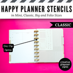 Happy Planner Stencils in Mini, Classic, Big, and Folio Sizes image 14