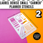 Laurel Denise "Carmen" Small Planner Stencils image 11
