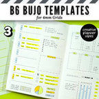 B6 Size | 4mm Grid Full Page Templates & Stencils for Planners, Notebooks, Bullet Journals image 10