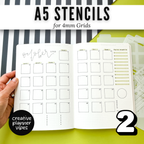 A5 | 4mm Grid Full Page Templates & Stencil image 8