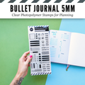 Bullet Journal 5mm Grid Clear Photopolymer Stamps