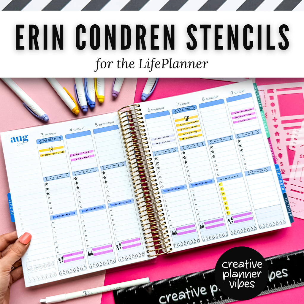 Erin Condren "LifePlanner" Stencils &amp; Spiral Inserts image 10