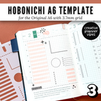 Hobonichi Original A6 Full Page Template Stencil image 14
