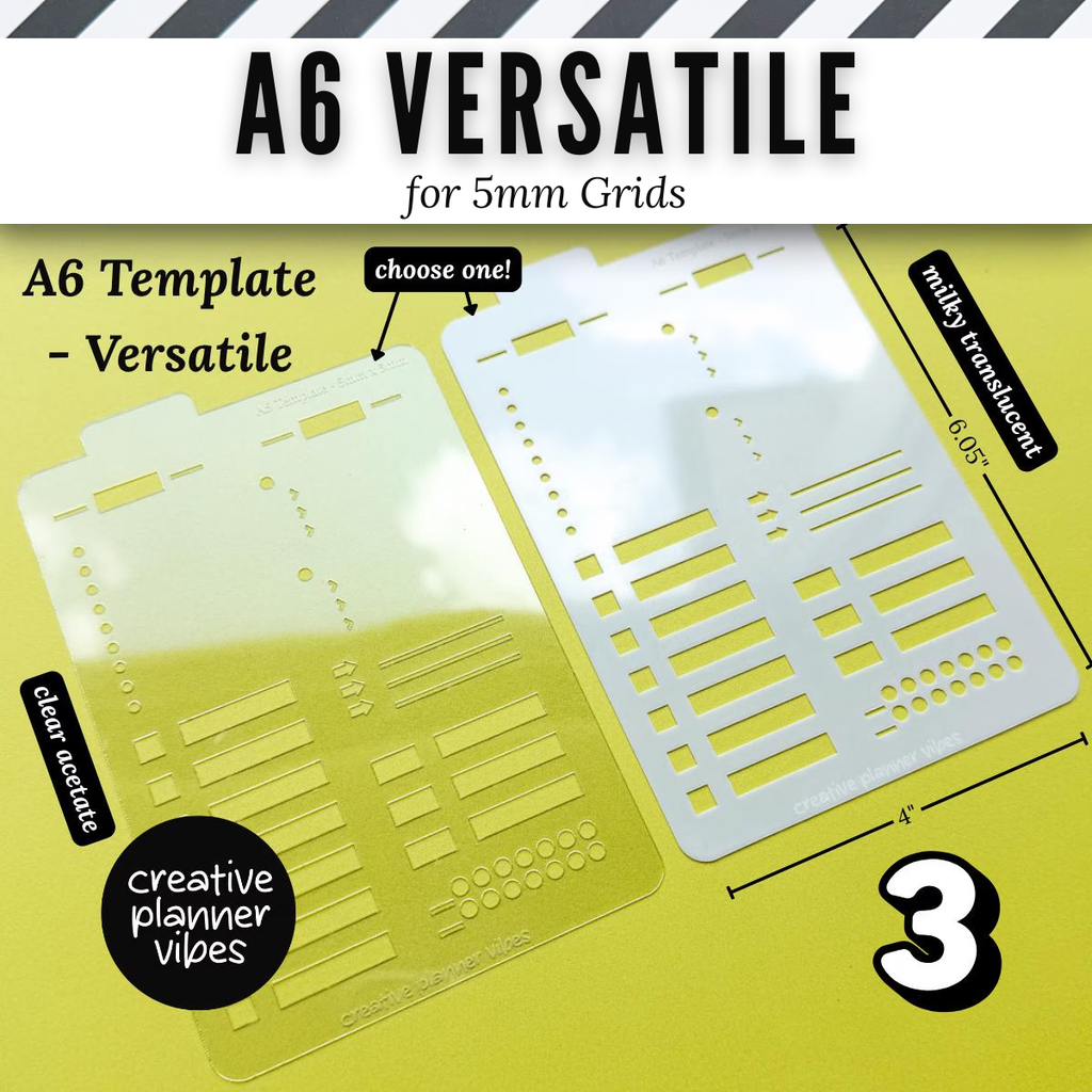 A6 | 5mm Grid Full Page Templates & Stencil image 4