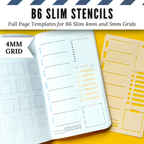 B6 Slim | 4mm and 5mm Full Page Templates & Stencils image 13