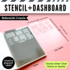Stencil + Dashboard | Hobonichi Weeks & Cousin, A5, TN, B6 Planners, Journals and Notebooks image 2