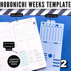 Hobonichi Weeks Full Page Template - Stencil 6 image 5