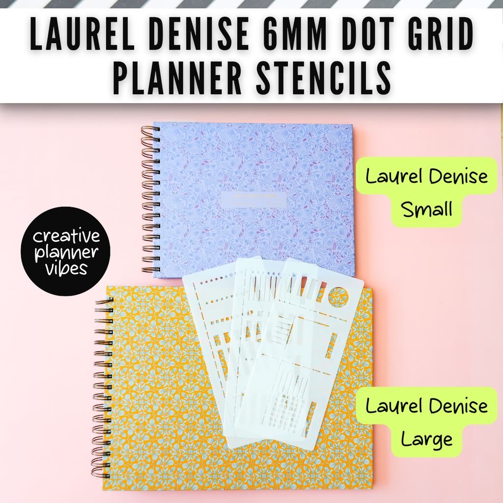 Laurel Denise 6mm Dot Grid Planner Stencils image 9