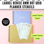 Laurel Denise 6mm Dot Grid Planner Stencils image 9