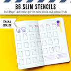 B6 Slim | 4mm and 5mm Full Page Templates & Stencils image 15