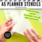 A5 | 4mm Grid Full Page Templates & Stencil image 1