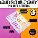 Laurel Denise "Carmen" Small Planner Stencils image 7
