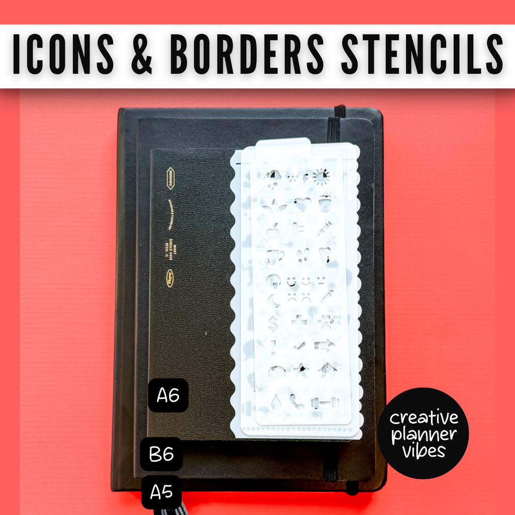 Icons and Borders Stencils image 13