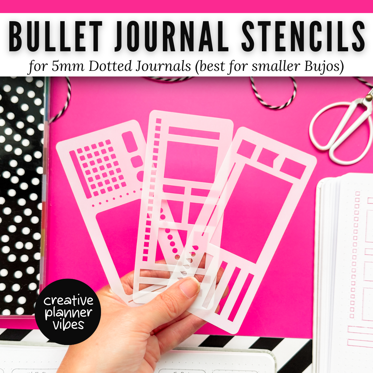 Bullet Journal 5mm Small Stencils image 0
