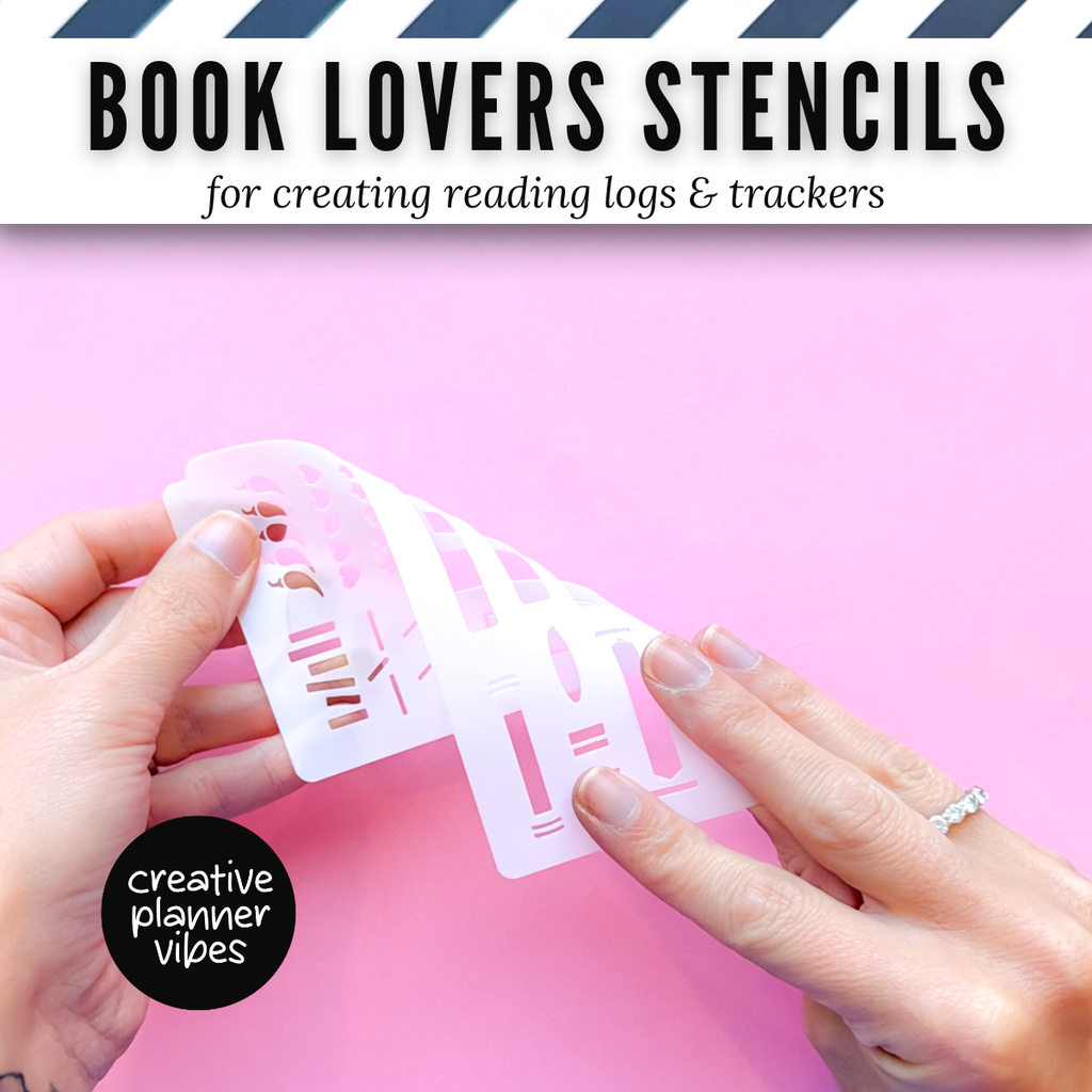 Book Lover's Reading Log Stencil image 2
