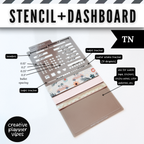 Stencil + Dashboard | Hobonichi Weeks & Cousin, A5, TN, B6 Planners, Journals and Notebooks image 10