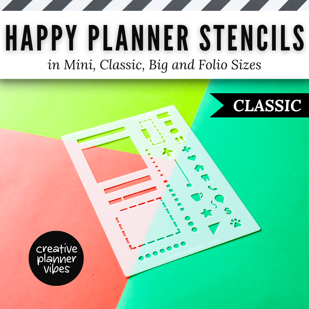 Happy Planner Stencils in Mini, Classic, Big, and Folio Sizes image 4
