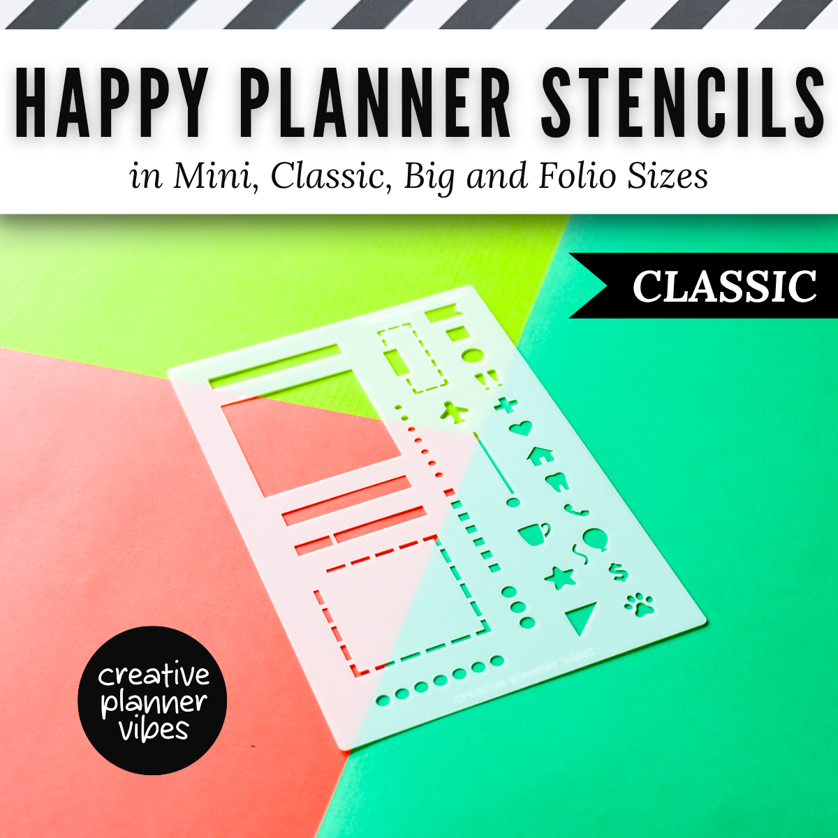 Happy Planner Stencils in Mini, Classic, Big, and Folio Sizes image 4