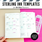 Sterling Ink B6 Slim Full Page Templates & Monthly Stencil image 14