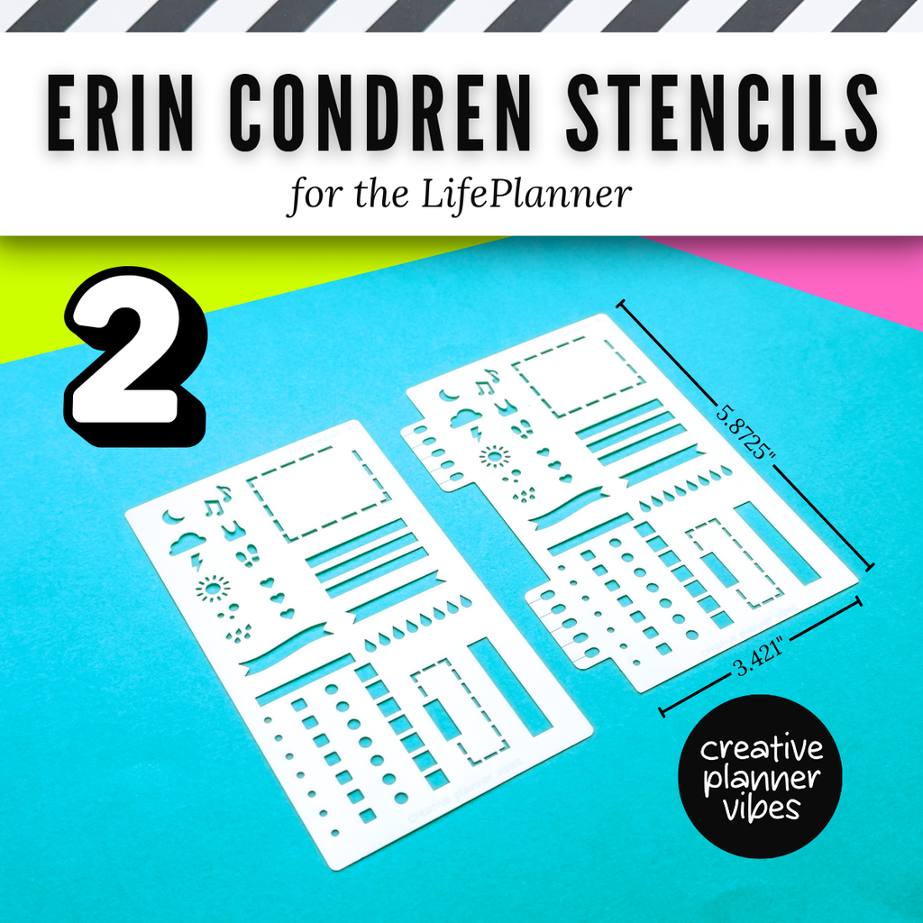 Erin Condren "LifePlanner" Stencils &amp; Spiral Inserts image 5