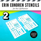 Erin Condren "LifePlanner" Stencils &amp; Spiral Inserts image 5