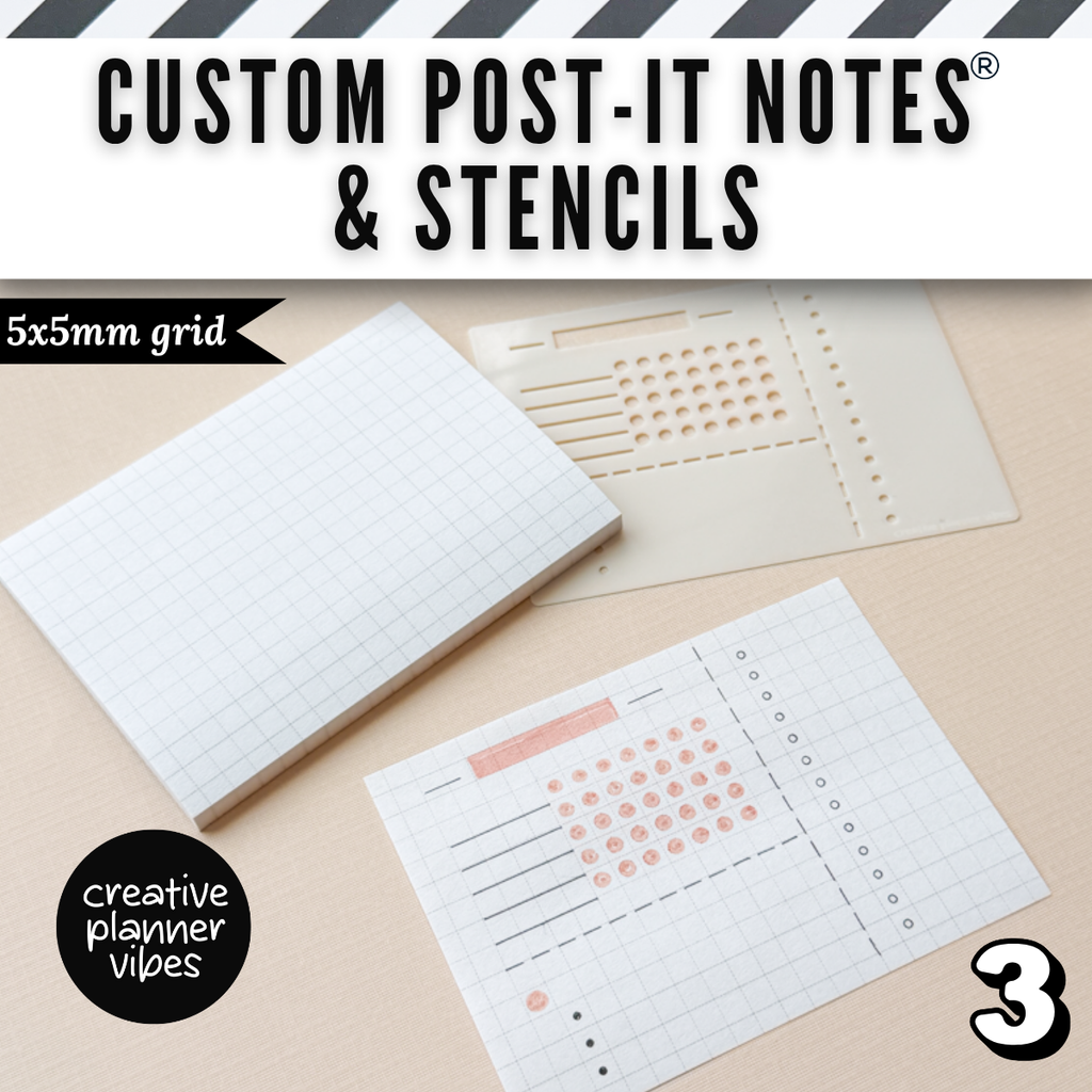 Custom Post-it Notes® & Coordinating Stencils | 4" x 3" image 12