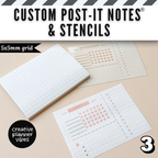 Custom Post-it Notes® & Coordinating Stencils | 4" x 3" image 12