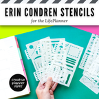 Erin Condren "LifePlanner" Stencils &amp; Spiral Inserts image 0