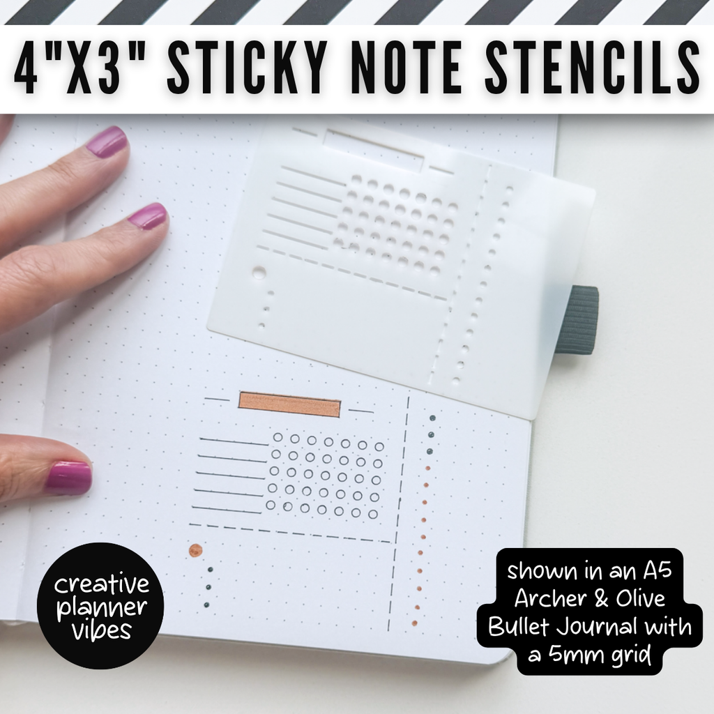 Custom Post-it Notes® & Coordinating Stencils | 4" x 3" image 5