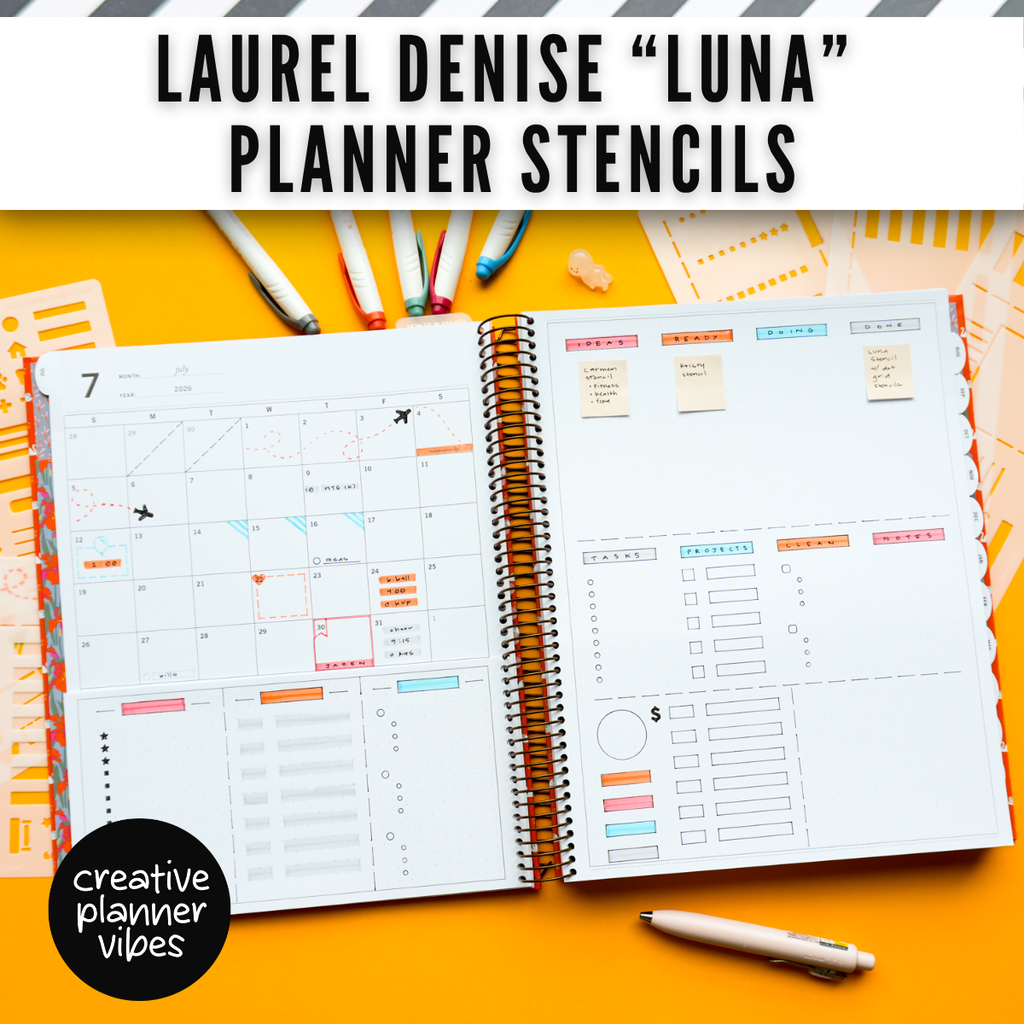 Laurel Denise 6mm Dot Grid Planner Stencils image 8