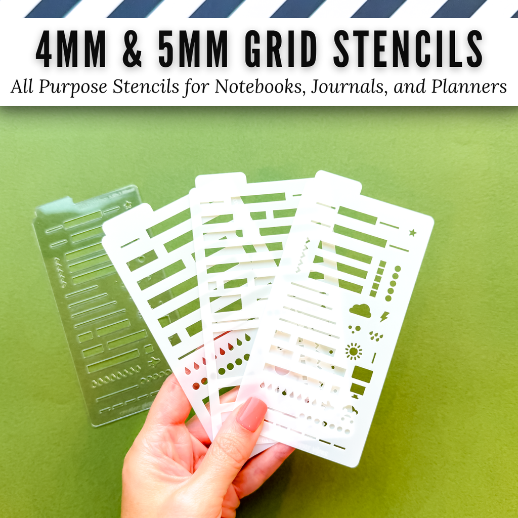 4mm and 5mm Grid All Purpose Stencils image 0