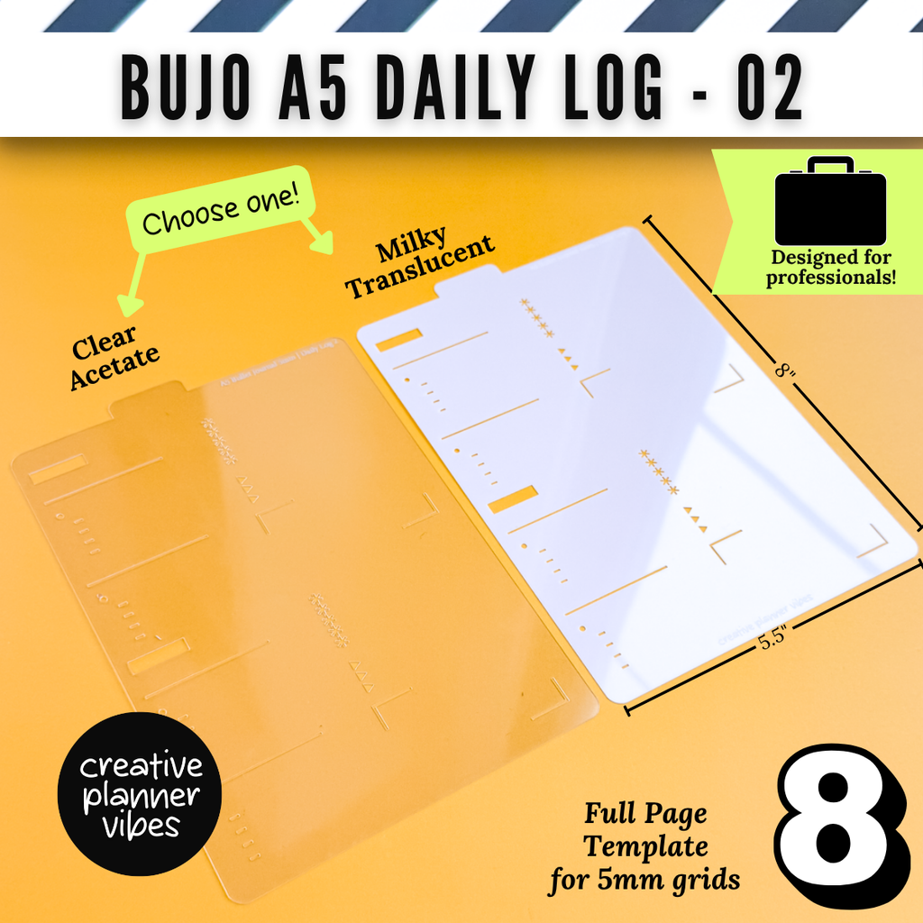 Bullet Journal Stencils and Full Page Templates image 16
