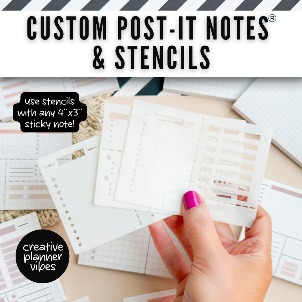 Custom Post-it Notes® & Coordinating Stencils | 4" x 3" image 0