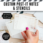Custom Post-it Notes® & Coordinating Stencils | 4" x 3" image 0