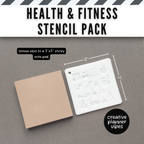 Health & Fitness Tracking Stencils 6-Pack image 12