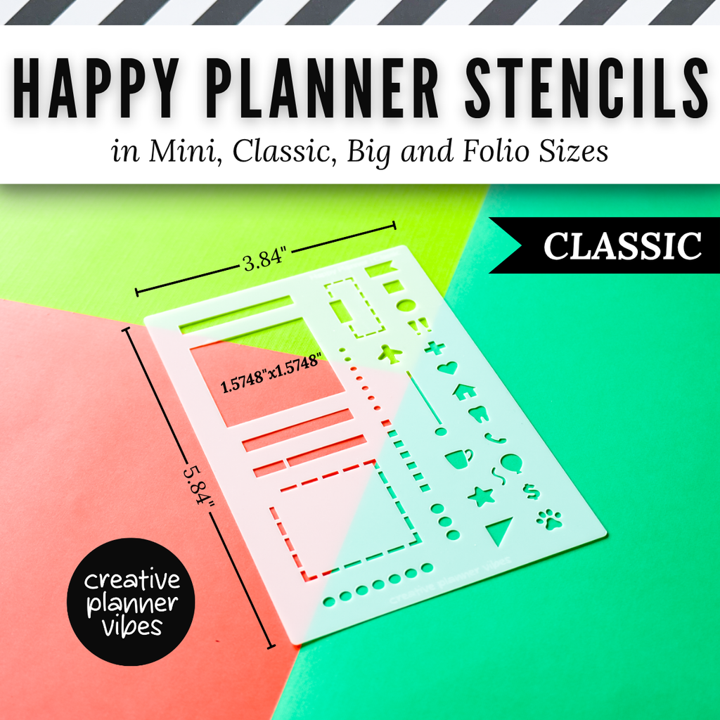 Happy Planner Stencils in Mini, Classic, Big, and Folio Sizes image 11