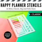 Happy Planner Stencils in Mini, Classic, Big, and Folio Sizes image 11