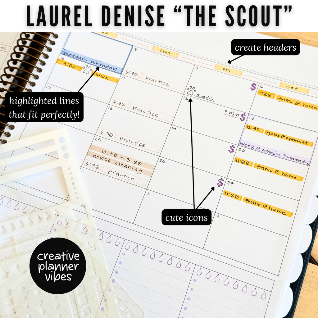 Laurel Denise "Scout" Stencils & Inserts image 12