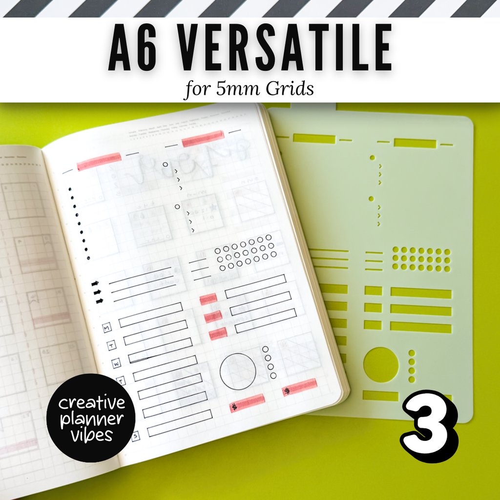 A6 | 5mm Grid Full Page Templates & Stencil image 7