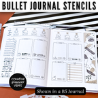 Bullet Journal 5mm Medium Stencils image 2