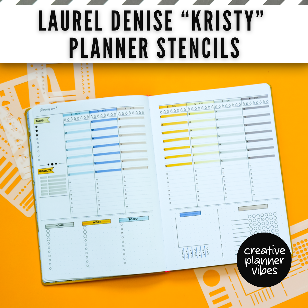 Laurel Denise "Kristy" Planner Stencils image 12